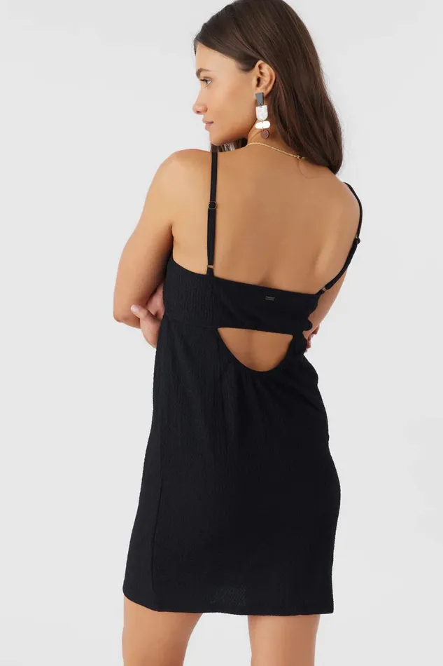 LISE TEXTURED KNIT DRESS Black Women O039NEILL Clothing