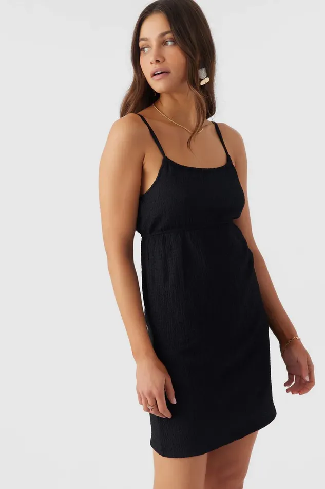 LISE TEXTURED KNIT DRESS Black Women O039NEILL Clothing