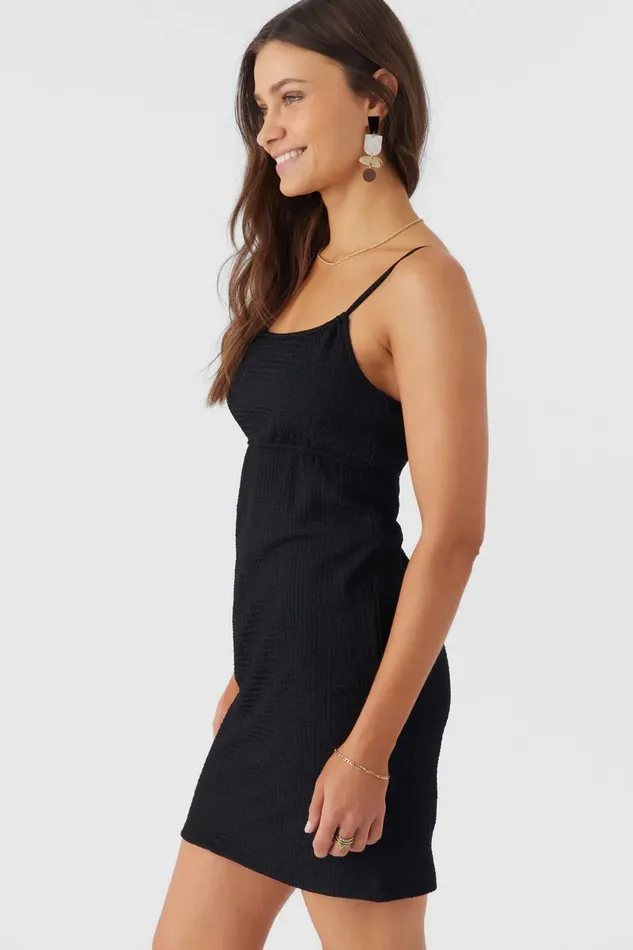 LISE TEXTURED KNIT DRESS Black Women O039NEILL Clothing