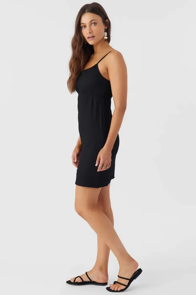 LISE TEXTURED KNIT DRESS Black Women O039NEILL Clothing