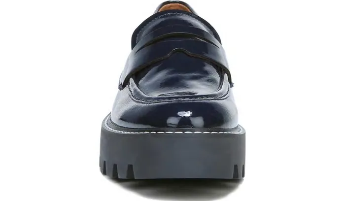 Loafers Women Franco Sarto Franco Balin Platform Loafer Midnight Patent Leather