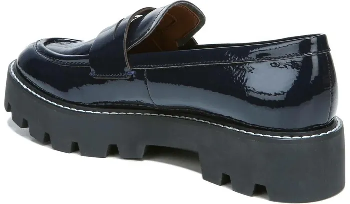 Loafers Women Franco Sarto Franco Balin Platform Loafer Midnight Patent Leather