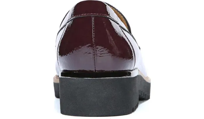 Loafers Women Franco Sarto Franco Carolynn Loafer Burgundy Faux Patent