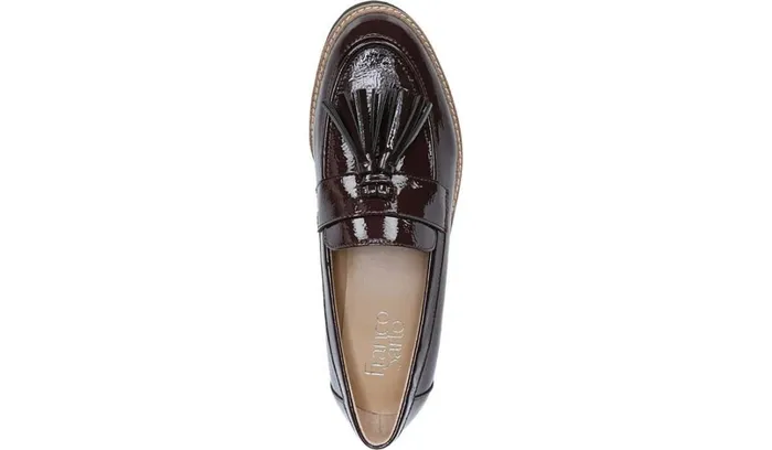 Loafers Women Franco Sarto Franco Carolynn Loafer Burgundy Faux Patent