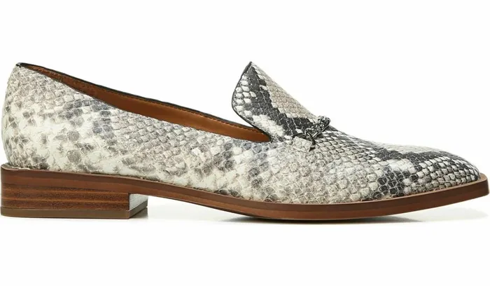 Loafers Women Franco Sarto Sarto Basha 2 Loafer Roccia Snake Print Leather