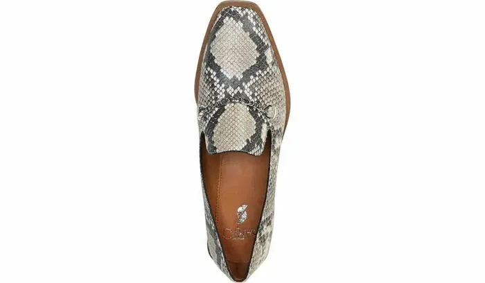 Loafers Women Franco Sarto Sarto Basha 2 Loafer Roccia Snake Print Leather