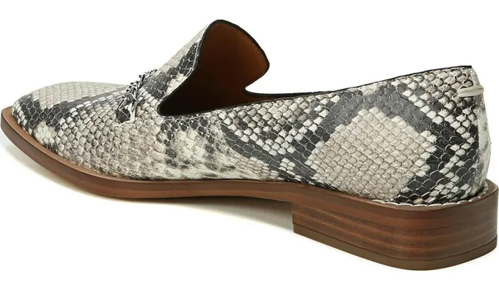 Loafers Women Franco Sarto Sarto Basha 2 Loafer Roccia Snake Print Leather