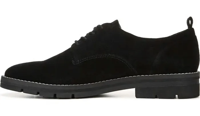 Loafers Women Franco Sarto Sarto Ilse Oxford Black Suede