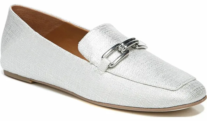 Loafers Women Franco Sarto Sarto Tamra Loafer Silver Fabric