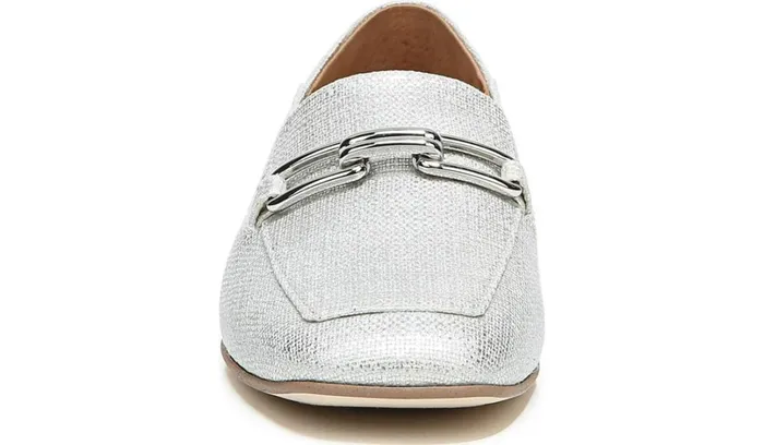 Loafers Women Franco Sarto Sarto Tamra Loafer Silver Fabric