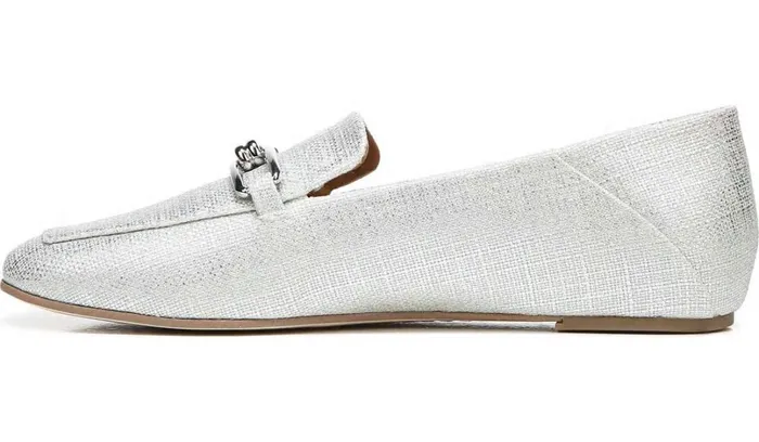 Loafers Women Franco Sarto Sarto Tamra Loafer Silver Fabric