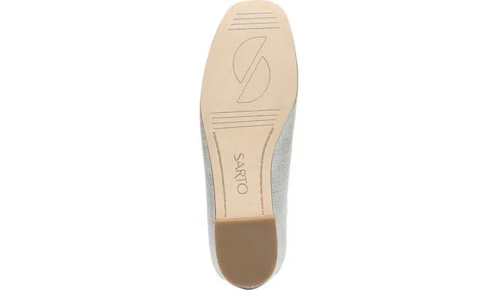 Loafers Women Franco Sarto Sarto Tamra Loafer Silver Fabric