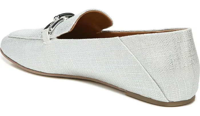 Loafers Women Franco Sarto Sarto Tamra Loafer Silver Fabric