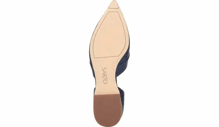 Loafers Women Franco Sarto Sarto Toby D039Orsay Flat Navy Snake Print Leather