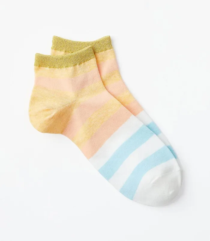 LOFT Colorblock Ankle Socks Whisper White Women Socks