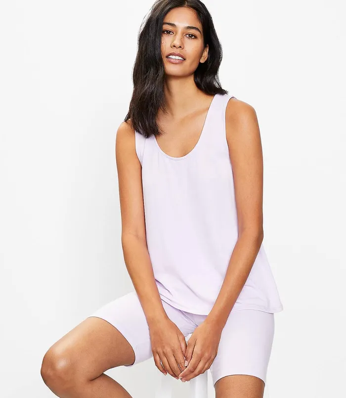 LOFT LOFT Daydream Luxe Knit Pajama Tank Women Sleepwear