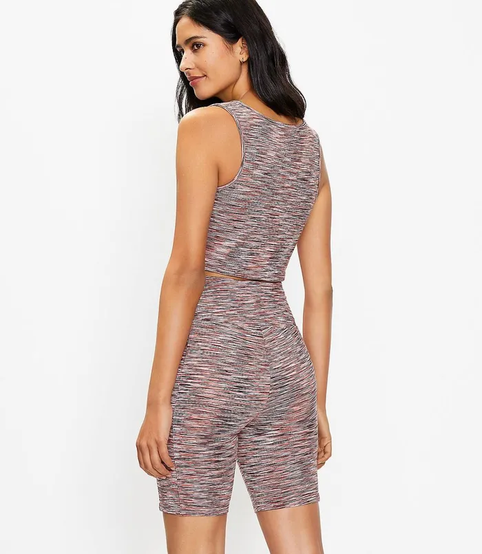 LOFT Petite Lou and Grey Spacedye Terry VNeck Bralette Henna Women Petite Tops