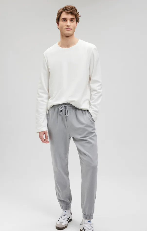 Long Sleeve Crew Neck TShirt In Antique White Men Mavi Jeans TShirts Long Sleeve Crew Neck TShirt In Antique White Men Mavi Jeans TShirts