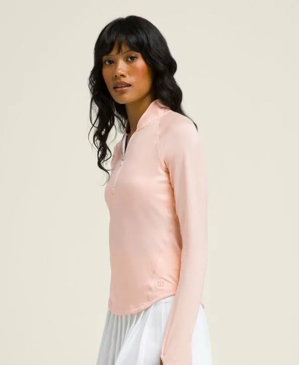 Long Sleeve Tops Women Wilson All Day Half Zip Sherbet Long Sleeve Tops Women Wilson All Day Half Zip Sherbet