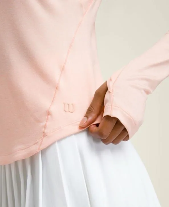 Long Sleeve Tops Women Wilson All Day Half Zip Sherbet Long Sleeve Tops Women Wilson All Day Half Zip Sherbet