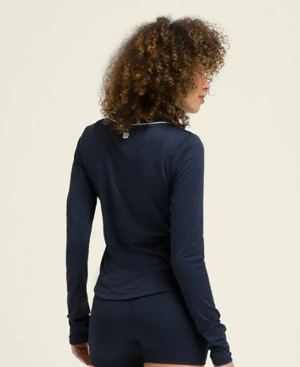 Long Sleeve Tops Women Wilson All Day Long Sleeve Classic Navy Long Sleeve Tops Women Wilson All Day Long Sleeve Classic Navy