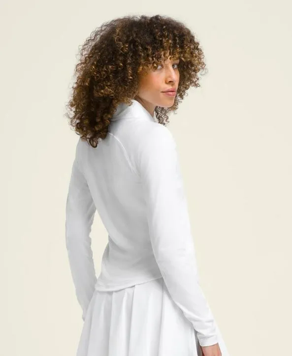 Long Sleeve Tops Women Wilson W All Day HalfZip Bright White
