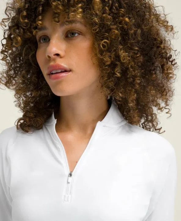 Long Sleeve Tops Women Wilson W All Day HalfZip Bright White