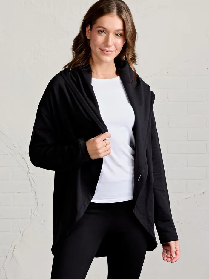 Lounge Women Tasc Performance Cozy Fleece Cardigan