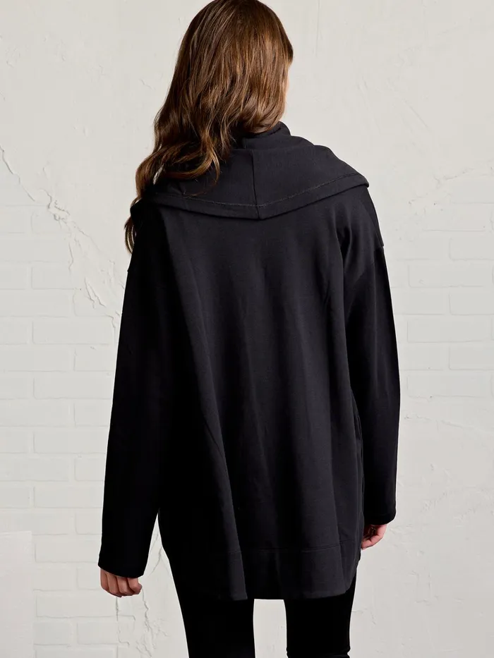 Lounge Women Tasc Performance Cozy Fleece Cardigan