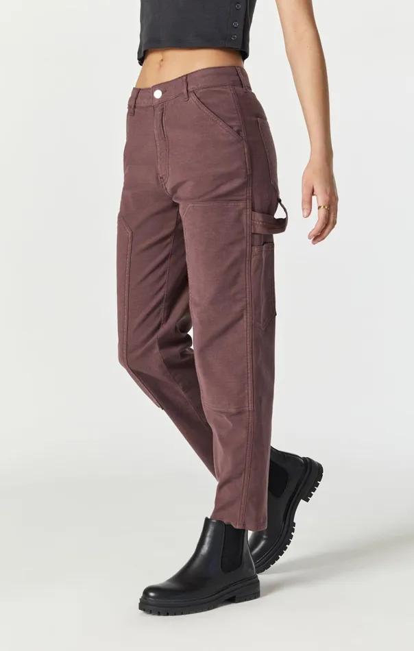 Luisa Straight Leg In Mahogany Luxe Twill Women Mavi Jeans Pants Luisa Straight Leg In Mahogany Luxe Twill Women Mavi Jeans Pants