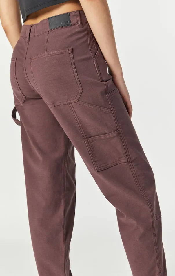 Luisa Straight Leg In Mahogany Luxe Twill Women Mavi Jeans Pants Luisa Straight Leg In Mahogany Luxe Twill Women Mavi Jeans Pants