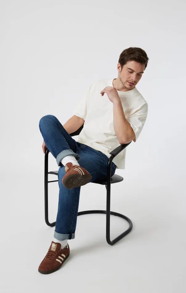Marcus Slim Straight Leg In Dark Brushed Classic Blue Men Mavi Jeans Denim Marcus Slim Straight Leg In Dark Brushed Classic Blue Men Mavi Jeans Denim