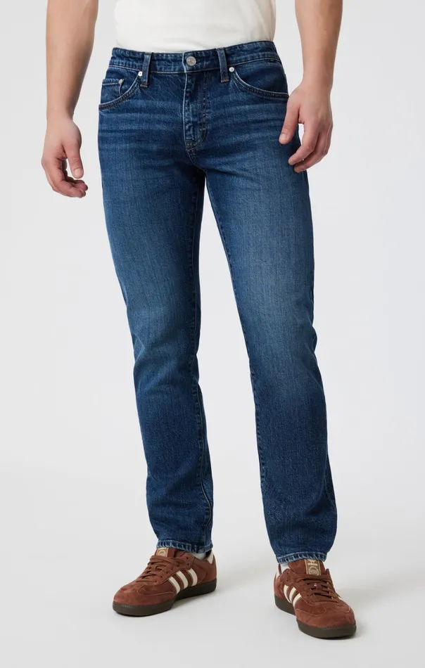 Marcus Slim Straight Leg In Dark Brushed Classic Blue Men Mavi Jeans Denim Marcus Slim Straight Leg In Dark Brushed Classic Blue Men Mavi Jeans Denim