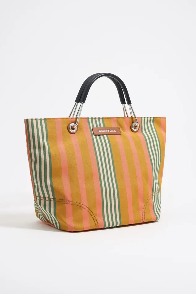 Medium Ocher Canopy Shopper Bag Ochre Women Bimba Y Lola Shoppers