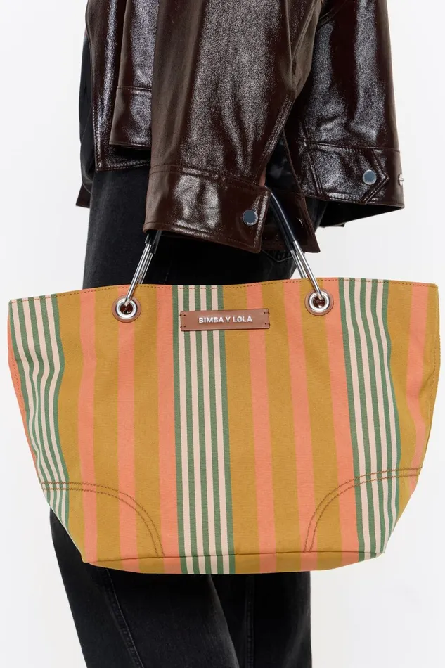 Medium Ocher Canopy Shopper Bag Ochre Women Bimba Y Lola Shoppers Medium Ocher Canopy Shopper Bag Ochre Women Bimba Y Lola Shoppers