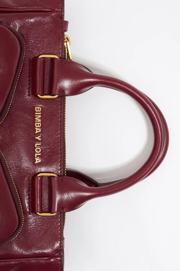 Medium Raspberry Leather Pocket Tote Bag Raspberry Women Bimba Y Lola Handbags Medium Raspberry Leather Pocket Tote Bag Raspberry Women Bimba Y Lola Handbags