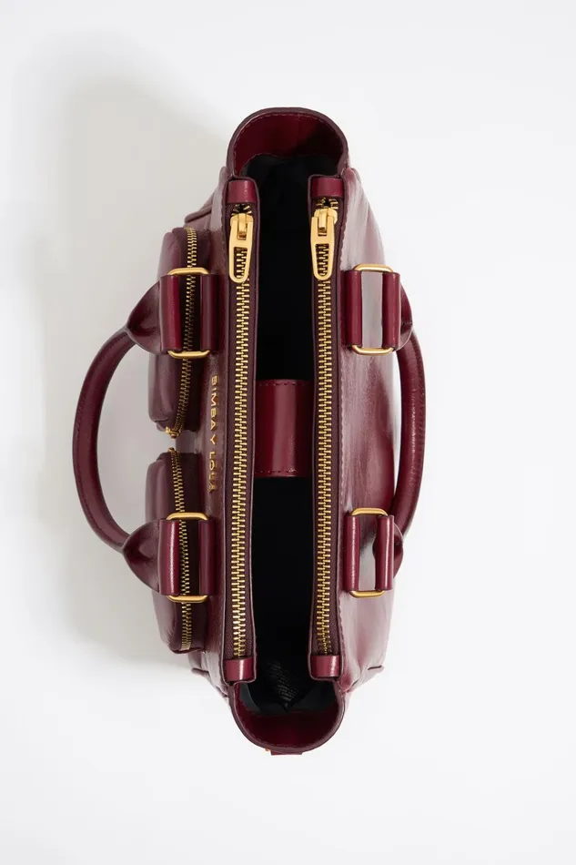 Medium Raspberry Leather Pocket Tote Bag Raspberry Women Bimba Y Lola Handbags Medium Raspberry Leather Pocket Tote Bag Raspberry Women Bimba Y Lola Handbags