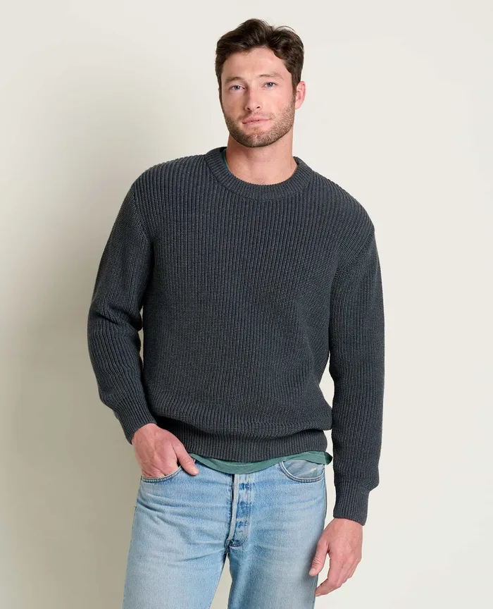 Men8217s Butte Crew Sweater Soot Sweaters ToadandCo