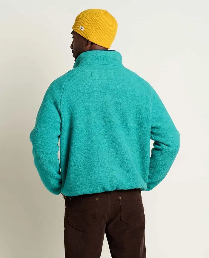 Men8217s Campo Fleece Pullover Cyan Men8217s Jackets and Layers ToadandCo