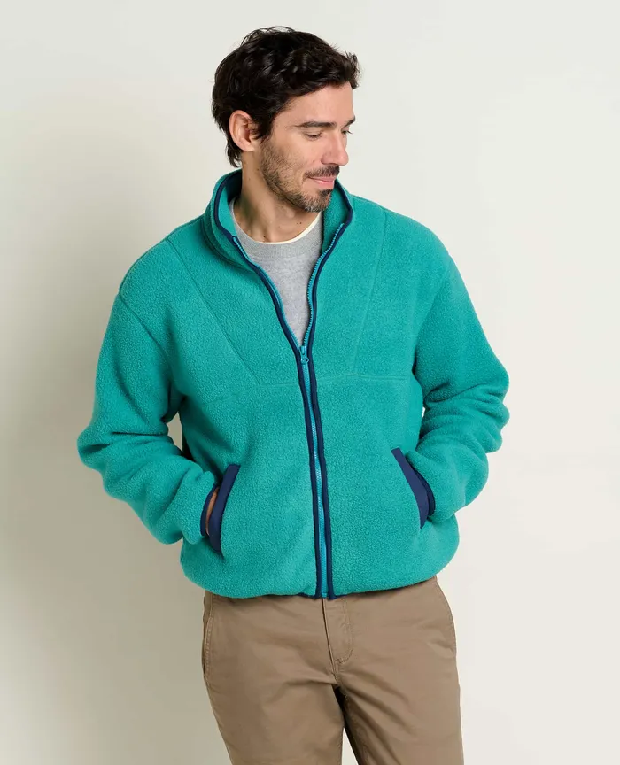 Men8217s Men8217s Campo Fleece Zip Jacket Cyan Jackets and Layers ToadandCo