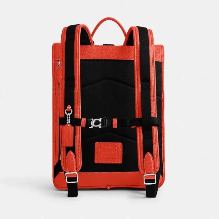 Men Backpacks Coach Beck Roll Top Backpack Sun Orange
