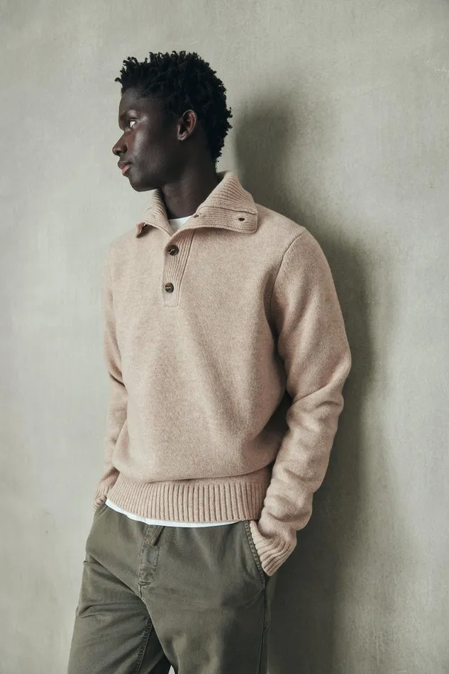 Men Beige Idesia Sweater Ecoalf Knitwear