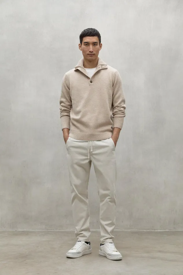 Men Beige Idesia Sweater Ecoalf Knitwear