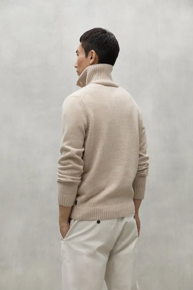 Men Beige Idesia Sweater Ecoalf Knitwear