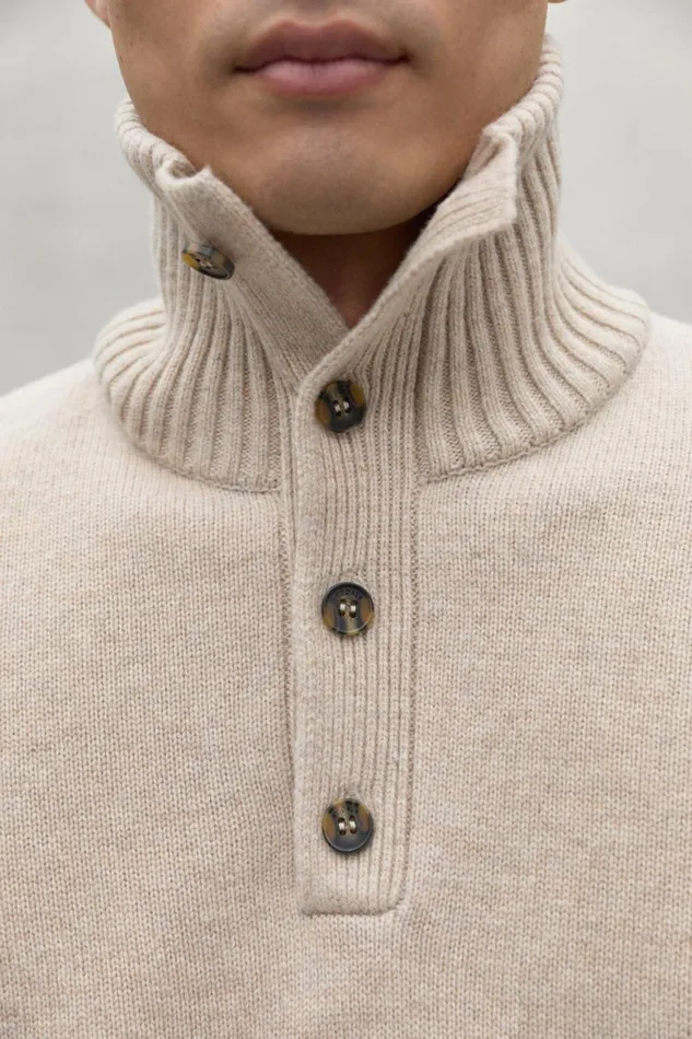Men Beige Idesia Sweater Ecoalf Knitwear