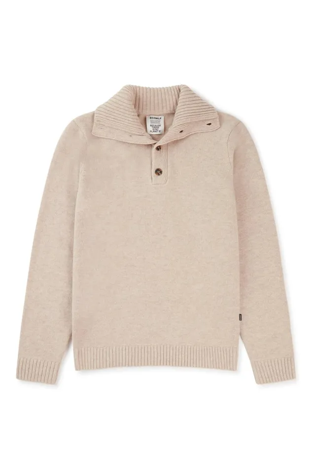 Men Beige Idesia Sweater Ecoalf Knitwear
