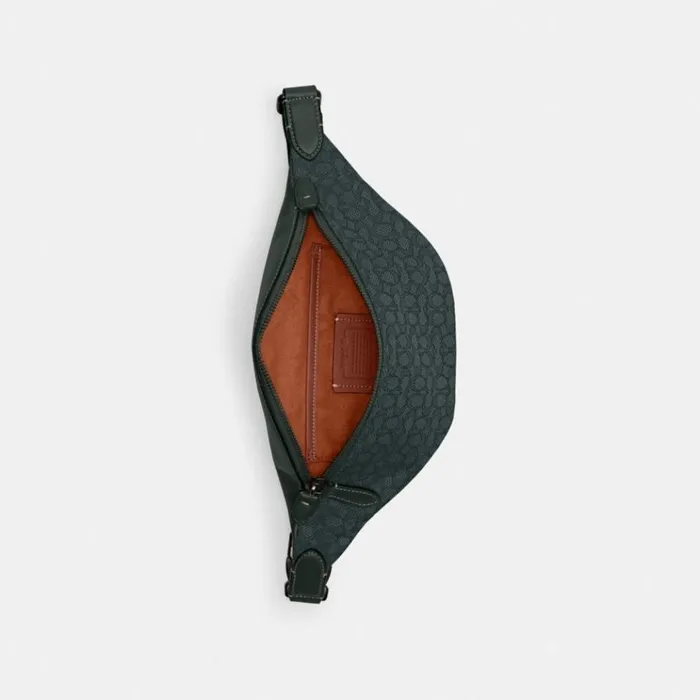 Men Belt Bags Coach Charter Belt Bag 7 In Micro Signature Jacquard Amazon Green Men Belt Bags Coach Charter Belt Bag 7 In Micro Signature Jacquard Amazon Green