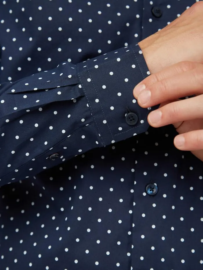 Men Ben Sherman Archive Print Shirts Navy Polka Dot Print LongSleeve Shirt Men Ben Sherman Archive Print Shirts Navy Polka Dot Print LongSleeve Shirt