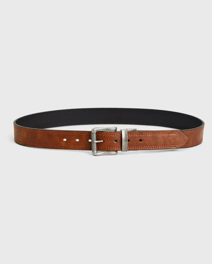 Men Ben Sherman Belts Reversible Vegan Leather Belt 8211 BrownBlack