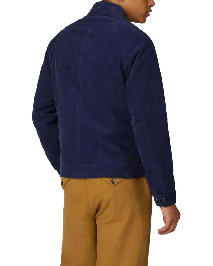 Men Ben Sherman Harrington Jackets Cord Harrington Jacket 8211 Ink